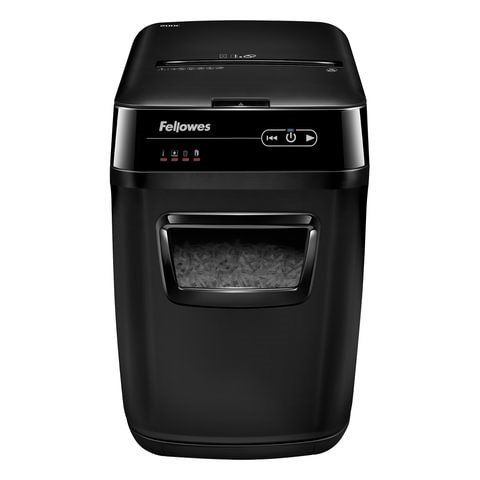 Уничтожитель (шредер) FELLOWES AUTOMAX 200C, 4 уровень секретности, фрагменты 4х38 мм, 200 листов, корзина 32 литра, FS-465, FS-46536 531342 - фото 280379