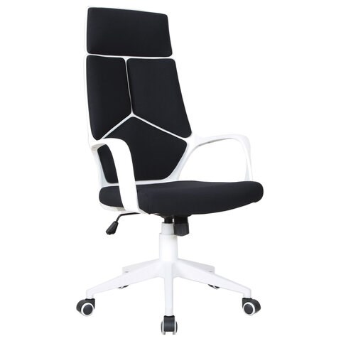 Кресло офисное BRABIX PREMIUM "Prime EX-515", пластик белый, ткань, черное, 531812 531812 - фото 280492