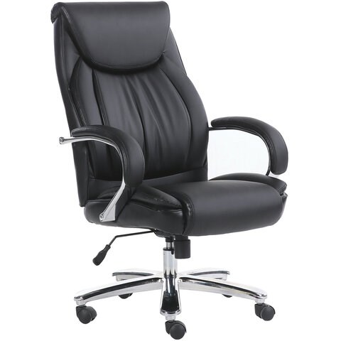 Кресло офисное BRABIX PREMIUM Advance EX-575, хром, экокожа, черное, 531825 531825 - фото 280505