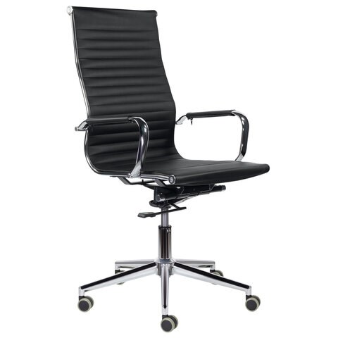 Кресло офисное BRABIX PREMIUM "Intense EX-531", экокожа, хром, черное, 532540 532540 - фото 280707
