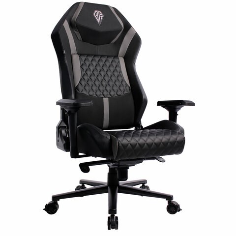 Кресло BRABIX PREMIUM "Core GM-160", мультиблок, 4D подлокотники, литой поролон, черное/серое, 532952 532952 - фото 280840