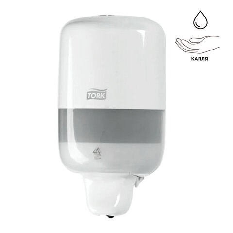 Дозатор для жидкого мыла TORK (Система S2) Elevation, 0,5 л, mini, белый, 561000 600232 - фото 281243