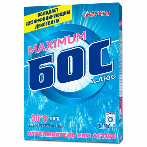 Средство для отбеливания и чистки тканей 600 г, БОС плюс Maximum, порошок 601689 - фото 281563