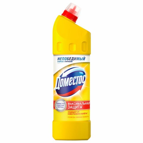 Чистящее средство 1 л, DOMESTOS (Доместос) Лимонная свежесть, с отбеливающим эффектом 601746 - фото 281578