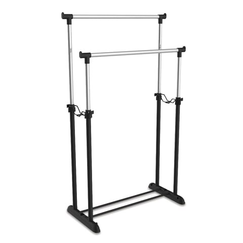 Вешалка для плечиков SHT-WR4150, 1615х860х440 мм, пластик/металл, черная/хром 603590 - фото 281845