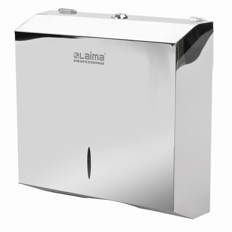 Диспенсер для полотенец LAIMA PROFESSIONAL INOX, (Система H2) Z-сложения, нержавеющая сталь, зеркальный, 605695 605695 - фото 282368
