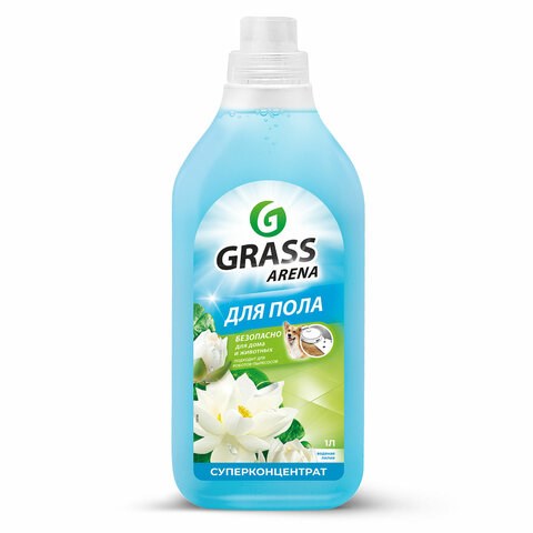 Средство для мытья пола суперконцентрат 1 л, GRASS ARENA "Водяная лилия", с полирующим эффектом, 125184 609880 - фото 283959
