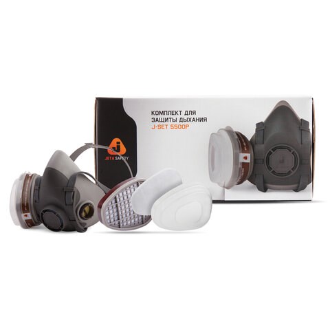 Комплект защитный Jeta Safety 5500P (перчатки, полумаска, фильтр, предфильтр, держатель), размер М, J-SET5500P-M 610893 - фото 284050
