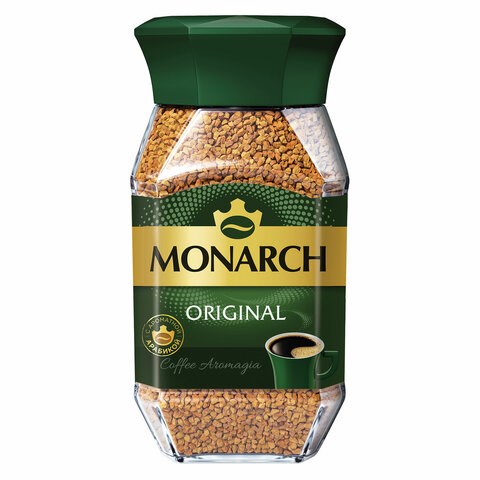 Кофе растворимый MONARCH "Original" 190 г, стеклянная банка, сублимированный, 8050934 620104 - фото 284160