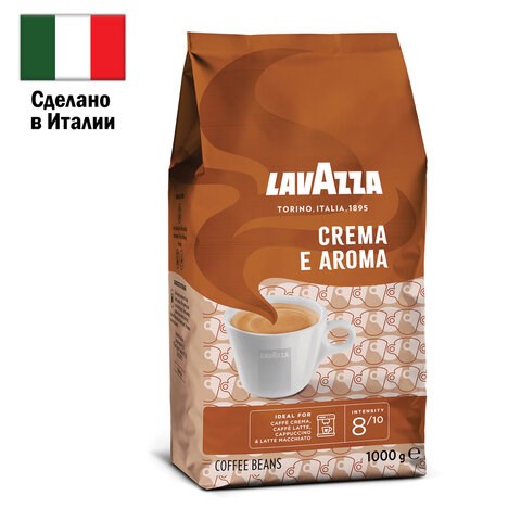 Кофе в зернах LAVAZZA "Crema E Aroma" 1 кг, ИТАЛИЯ, 2444 620177 - фото 284166