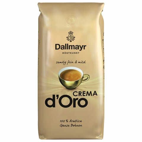 Кофе в зернах DALLMAYR "Crema d`Oro" 1 кг, ГЕРМАНИЯ, AA04 622032 - фото 284273