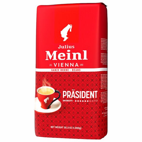 Кофе в зернах JULIUS MEINL "Prasident Classic Collection" 1 кг, ИТАЛИЯ, 89933 622746 - фото 284362