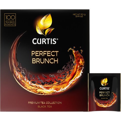 Чай CURTIS "Perfect Brunch" черный, 100 пакетиков в конвертах по 1,7 г, 102119 622789 - фото 284376