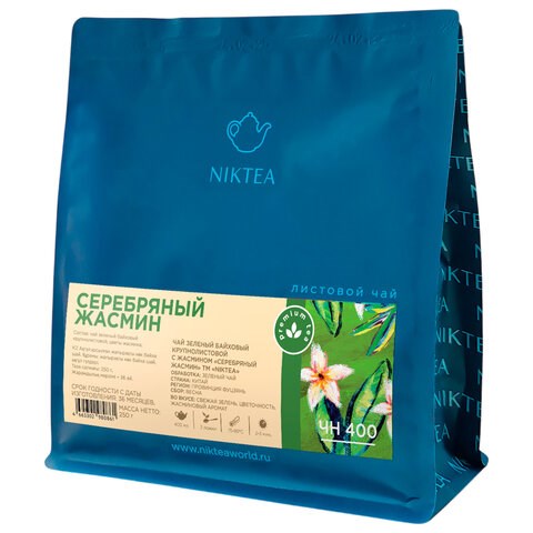 Чай NIKTEA листовой "Silver Jasmine" зеленый 250 г, TNIKTE-L00005 622914 - фото 284405