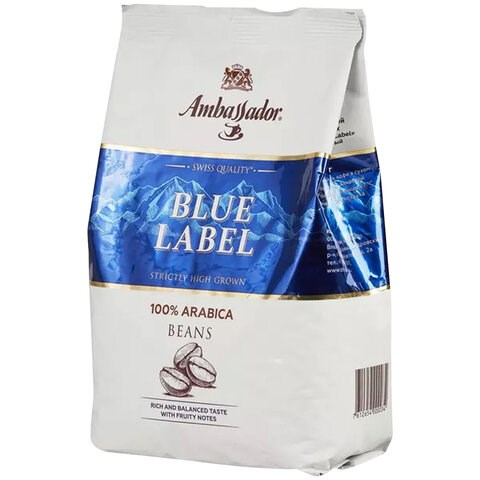 Кофе в зернах AMBASSADOR "Blue Label" 1 кг, арабика 100%, ШФ000025903 622915 - фото 284406