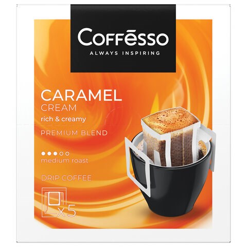 Кофе в дрип-пакетах COFFESSO "Caramel Cream" 5 порций по 10 г, 102540 623407 - фото 284433