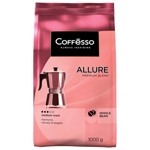 Кофе в зернах COFFESSO "Allure", 1 кг, 102487 623413 - фото 284439