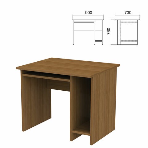 Стол компьютерный "Арго", 900х730х760 мм, орех 641269 - фото 284895