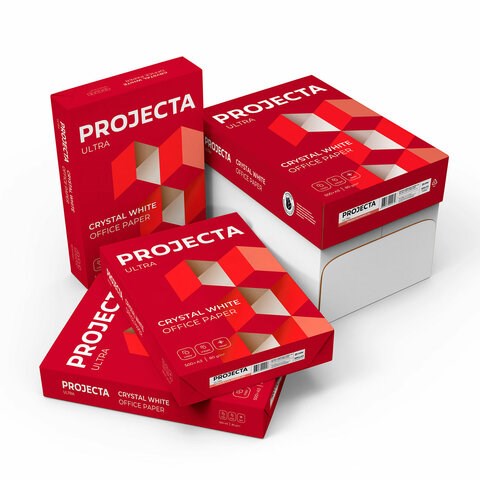 Бумага офисная БОЛЬШОГО ФОРМАТА (297х420), А3, 80 г/м2, 500 л., марка А, PROJECTA ULTRA, Россия, 162% (CIE) 114749 - фото 287296