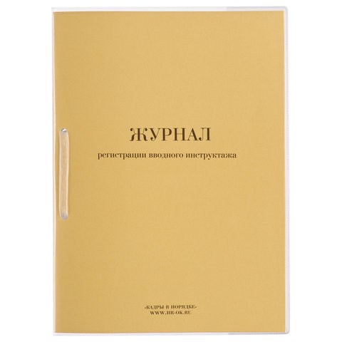 Журнал регистрации вводного инструктажа, 32 л., сшивка, пломба, обложка ПВХ, 130204 130204 - фото 288169