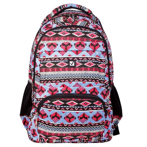 Рюкзак BRAUBERG CANVAS универсальный, 2 отделения, "Фигуры", канвас, 47х32х14 см, 226353 226353 - фото 296327