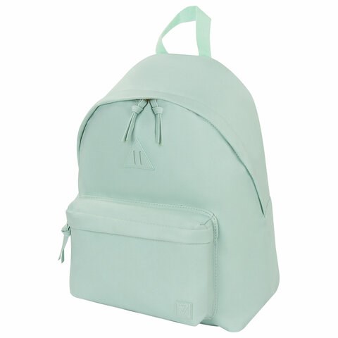 Рюкзак BRAUBERG CELEBRITY универсальный, экокожа, бирюзовый, 41х32х14 см, 227101 227101 - фото 296406