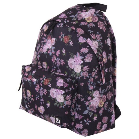 Рюкзак BRAUBERG СИТИ-ФОРМАТ универсальный, "Roses", разноцветный, 41х32х14 см, 228852 228852 - фото 296694