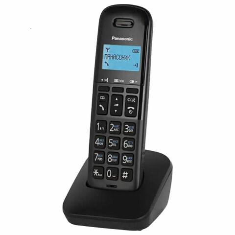 Радиотелефон PANASONIC KX-TGB610RUB, память 50 номеров, АОН, повтор, часы/будильник, чёрный 263212 - фото 298005