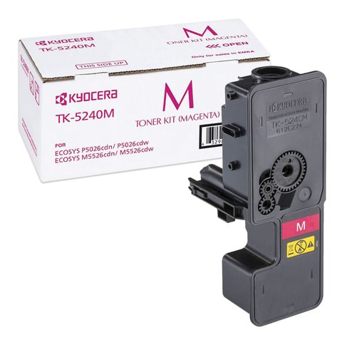 Тонер-картридж KYOCERA (TK-5240M) P5026cdn/w/M5526cdn/w, ресурс 3000 стр., цвет пурпурный, оригинальный, 1T02R7BNL0 320847 - фото 299475