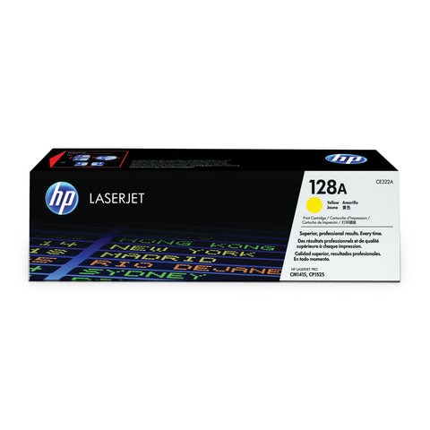 Картридж лазерный HP (CE322A) CLJ CM1415FN/FNW/CP1525N/NW, №128A, желтый, оригинальный, ресурс 1300 страниц 360875 - фото 299875