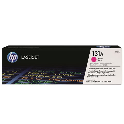 Картридж лазерный HP (CF213A) CLJ Pro 200 M276n/M276nw, №131A, пурпурный, оригинальный, ресурс 1800 страниц 361093 - фото 299927