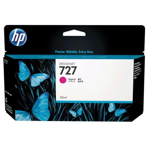 Картридж струйный для плоттера HP (B3P20A) Designjet T920/1500, №727, пурпурный, 130 мл, оригинальный 361325 - фото 300027
