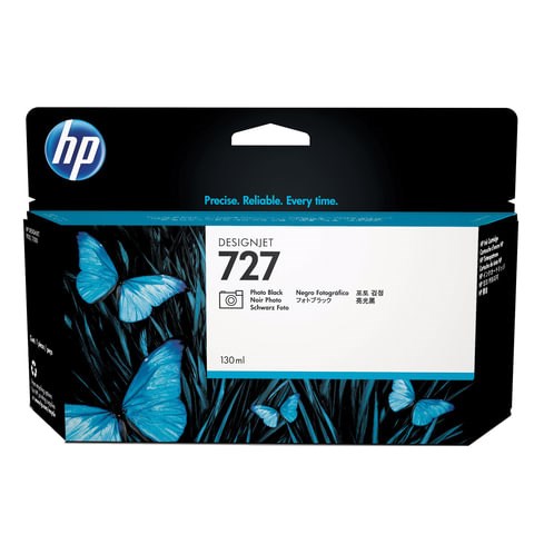 Картридж струйный для плоттера HP (B3P23A) Designjet T920/1500, №727, черный фото, 130 мл, оригинальный 361328 - фото 300030