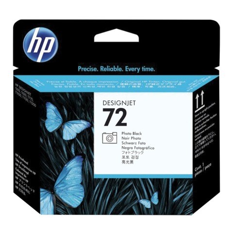 Головка печатающая для плоттера HP (C9380A) Designjet T610/795/1100 и др., №72, серая и черная фото, оригинальная 361332 - фото 300032