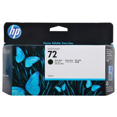 Картридж струйный для плоттера HP (C9403A) Designjet T610/795/1100 и др., №72, черный матовый, 130 мл, оригинальный 361345 - фото 300040