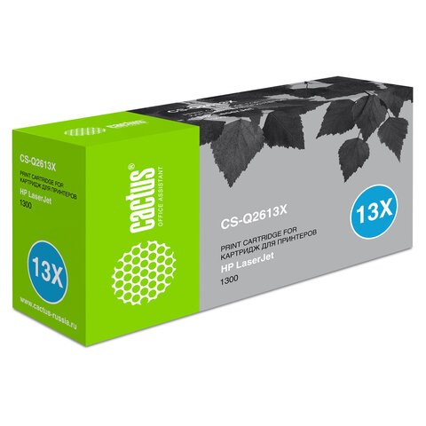 Картридж лазерный CACTUS (CS-Q2613X) для HP LaserJet 1300/1300N, ресурс 4000 стр. 362047 - фото 300336