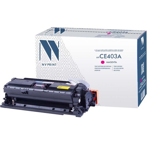Картридж лазерный NV PRINT (NV-CE403A) для HP LaserJet Pro M570dn/M570dw, пурпурный, ресурс 6000 стр. 362226 - фото 300398