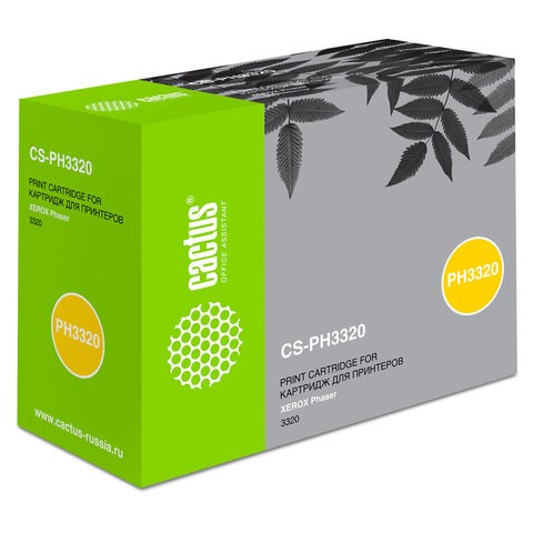 Картридж лазерный CACTUS (CS-PH3320) для XEROX Phaser 3320, ресурс 5000 стр. 362563 - фото 300574
