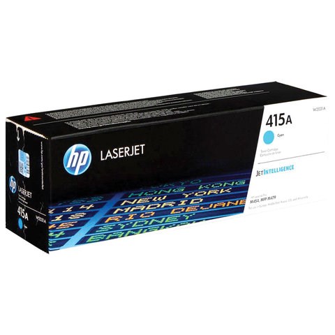 Картридж лазерный HP (W2031A) Color LaserJet M454dn/M479dw и др, №415A, голубой, оригинальный, ресурс 2100 страниц 363300 - фото 301028