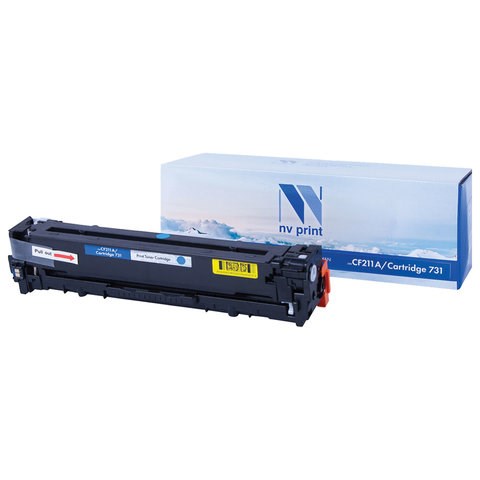 Картридж лазерный NV PRINT (NV-CF211A/731C) для HP M251nw / M276nw / CANON LBP-7110Cw, голубой, ресурс 1800 страниц 363403 - фото 301111