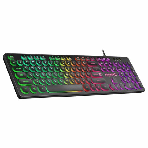 Клавиатура проводная игровая DEFENDER OZOTH GK-106, USB, 104 клавиши, с подсветкой, черная, 45106 513827 - фото 303906