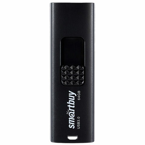 Флеш-диск 64 GB SMARTBUY Fashion USB 3.0, черный, SB064GB3FSK 513915