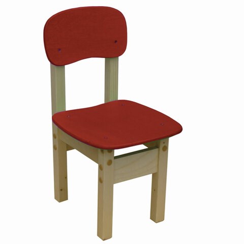 Стул детский "Яблочко-3", рост 3 (130-145 см), фанера/дерево, красный 530288