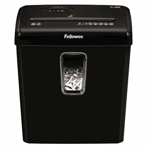 Уничтожитель (шредер) FELLOWES POWERSHRED P-30C, 4 уровень секретности, фрагменты 4х34 мм, 6 л., 15 л, FS-60081 533098 - фото 304764