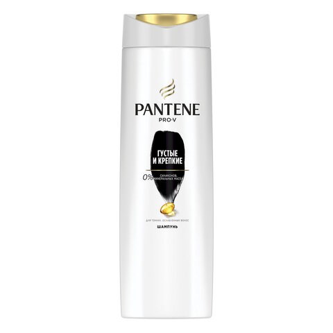 Шампунь 400 мл, PANTENE (Пантин) "Густые и крепкие", для тонких и ослабленных волос, PT-81471253 603360 - фото 305712