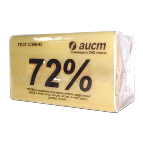 Мыло хозяйственное 72%, 200 г, (Аист) "Классическое", в упаковке, 4304010046 604859 - фото 305978