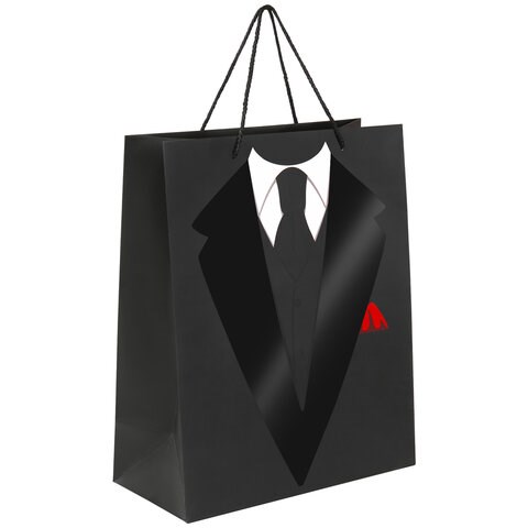 Пакет подарочный (1 штука) 26x13x32 см, ЗОЛОТАЯ СКАЗКА "Especially For Men", выборочный лак, 608244 608244 - фото 306983