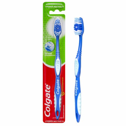 Зубная щетка COLGATE "Премьер отбеливания", средней жесткости, 8850006330449 609066 - фото 307499