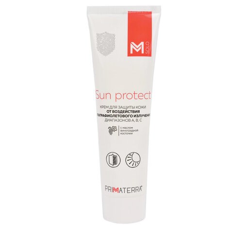 Крем защитный 100 мл, M SOLO SUN PROTECT, от УФ-излучения диапазонов А,В,С, универсальный 609728 - фото 307762