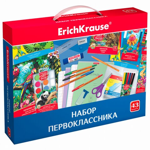 Набор школьных принадлежностей в подарочной коробке ERICH KRAUSE, 43 предмета, 45413 661676 - фото 308890